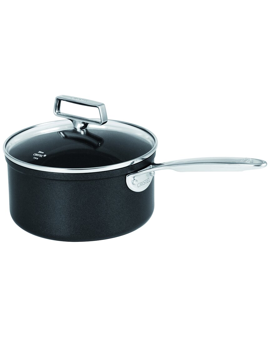 CRISTEL CRISTEL CASTEL PRO ULTRALU 3.5 QT NON-STICK SAUCEPAN WITH LID