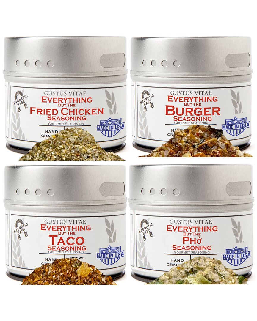 Gustus Vitae Set Of 4 Everything But The Food Truck Spices