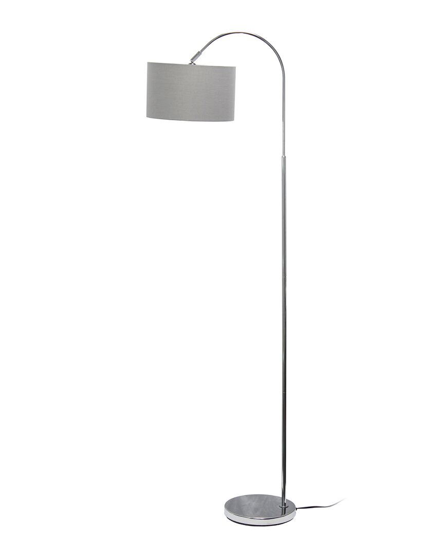 Lalia Home Arched Brushed Nickel Floor Lamp In Gray