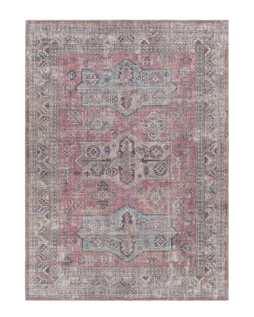 Surya Farrell Traditional Washable Rug In Pink