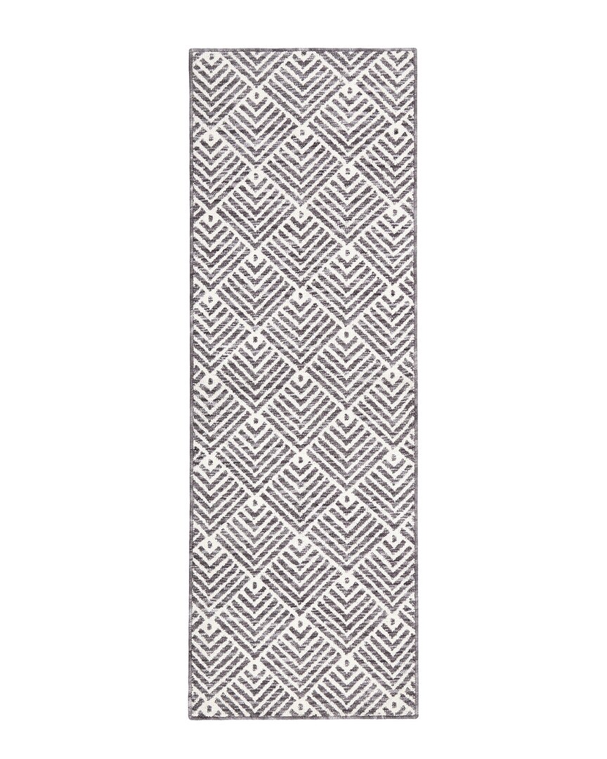 Shop Town & Country Everyday Everwashª Tufted Modern Stripe Multi-use Decorative  Rug In Grey