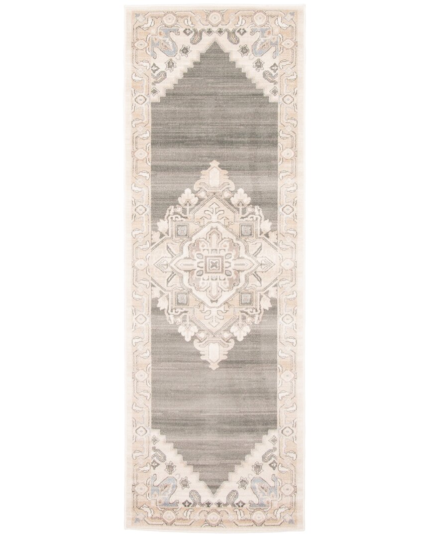 Ecarpet Addie Traditional Runner Rug In Neutral