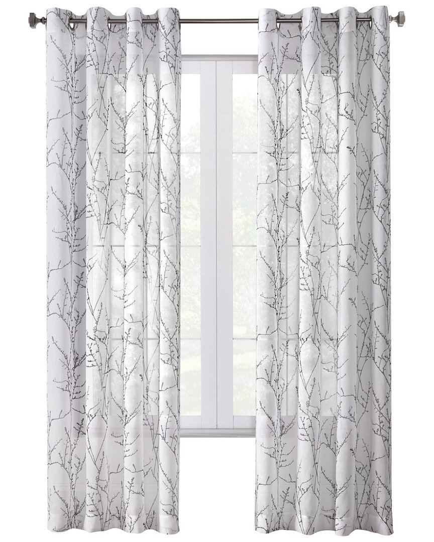 Habitat Liberty Grommet Curtain Panel Window Dressing In White