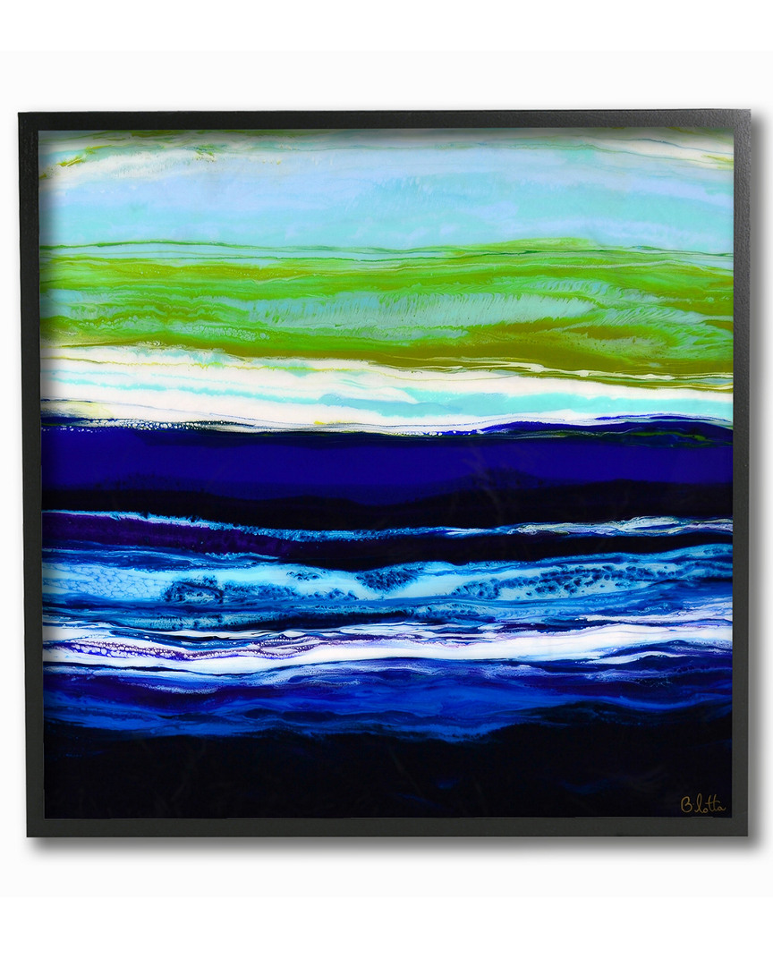 Stupell Acrylic Resin Ocean Sea Breeze Air Abstract By Barbara Bilotta Framed Art