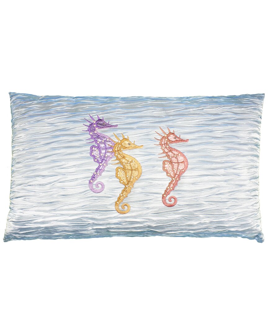 Linum Home Textiles Sofia Decorative Lumbar Pillow Cover In Blue