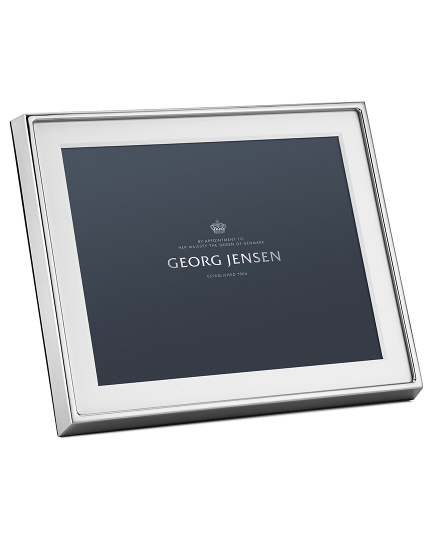 Georg Jensen Large Deco 10x8 Photo Frame In Silver