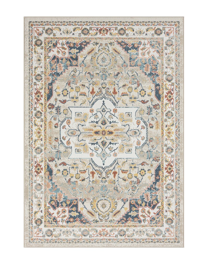 Lr Home Averie Classic Medallion Area Rug In Ivory