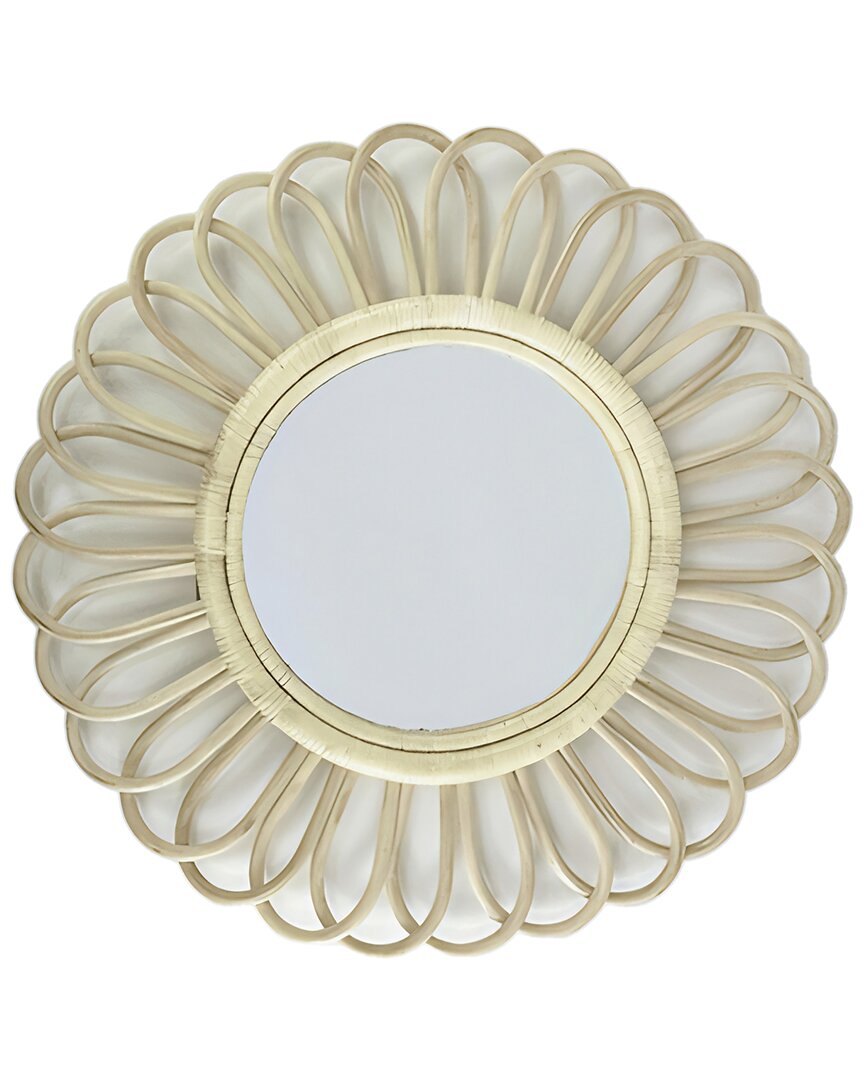 Gyal Bashy Rattan Mirror In Neutral