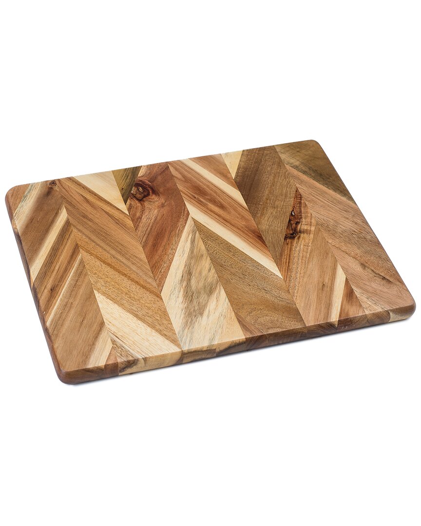 Lipper International Medium Acacia Herringbone Cutting Board