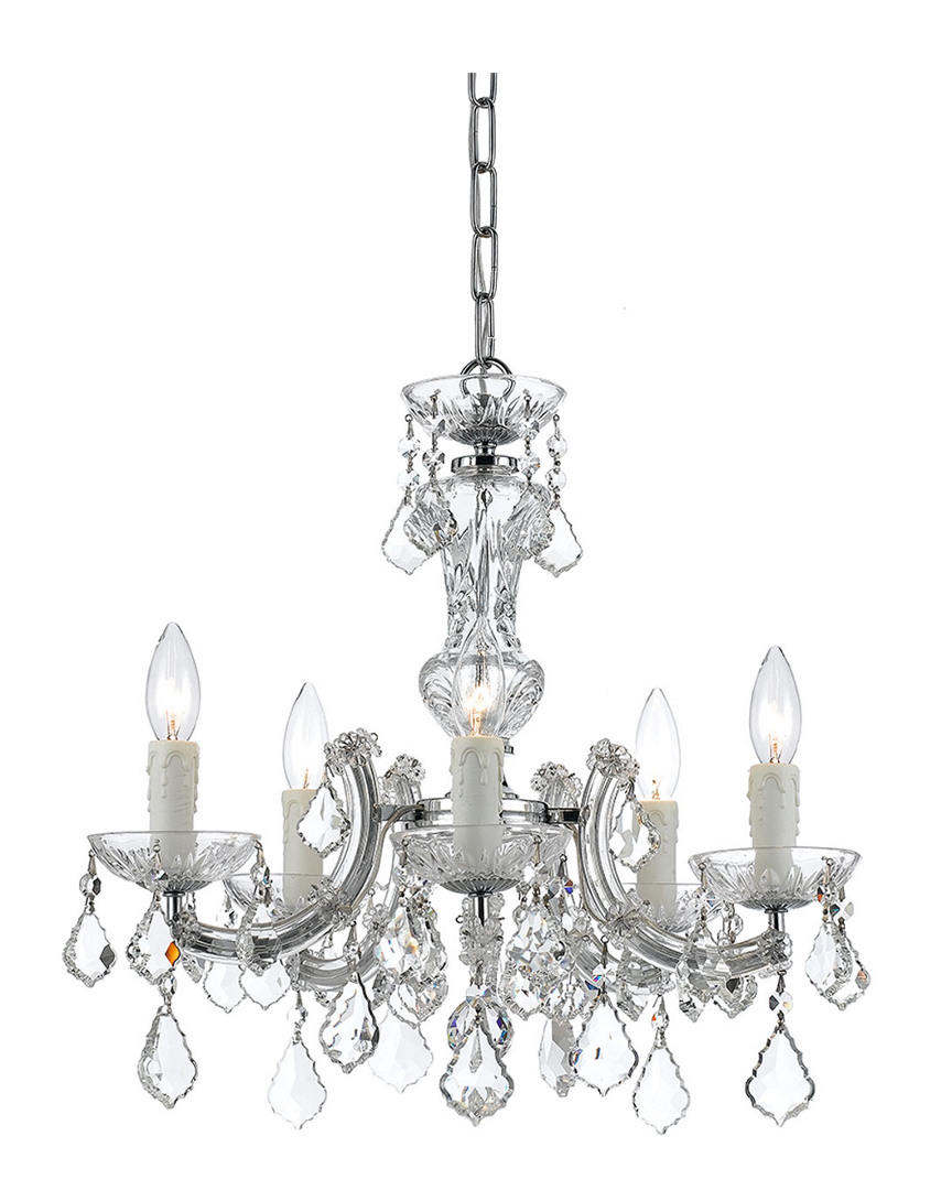 Crystorama Maria Theresa 5-light Mini-chandelier In Metallic