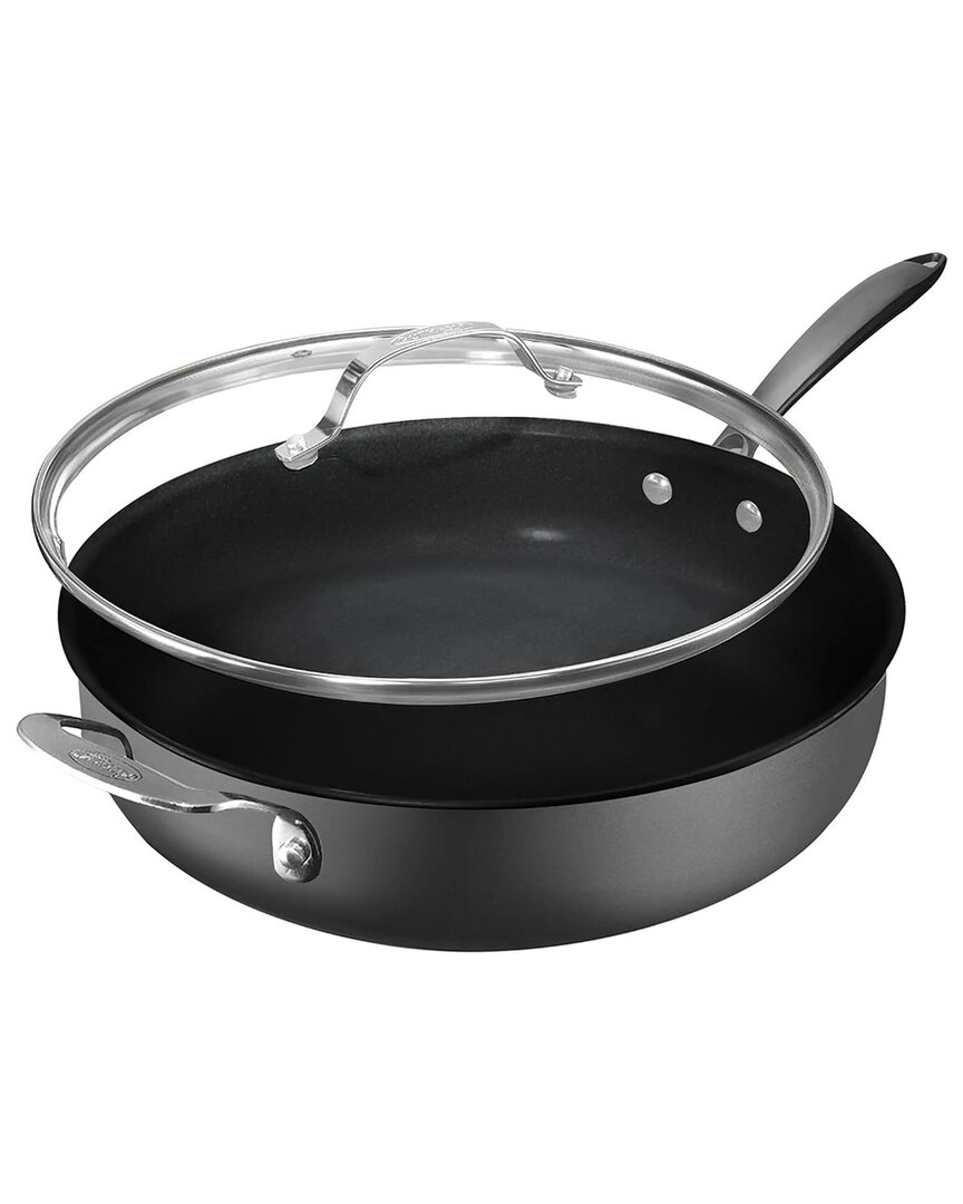Granitestone Armor Max 5.5qt Ultra Durable Nonstick Jumbo Cooker Pan With Lid In Black