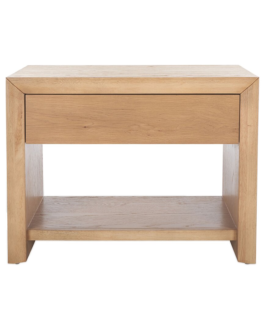 Safavieh Couture Darnell Wood 1-drawer Nightstand In Brown