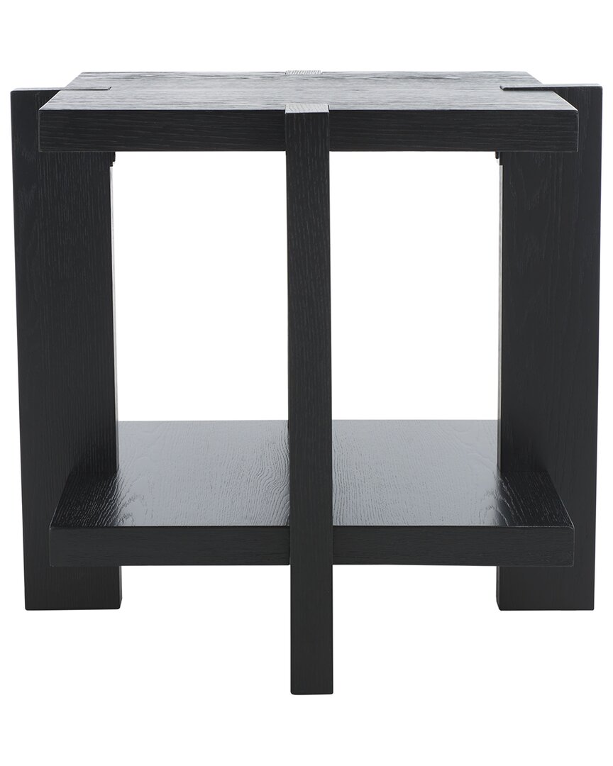 Safavieh Couture Quigley Square Wood Accent Table In Black
