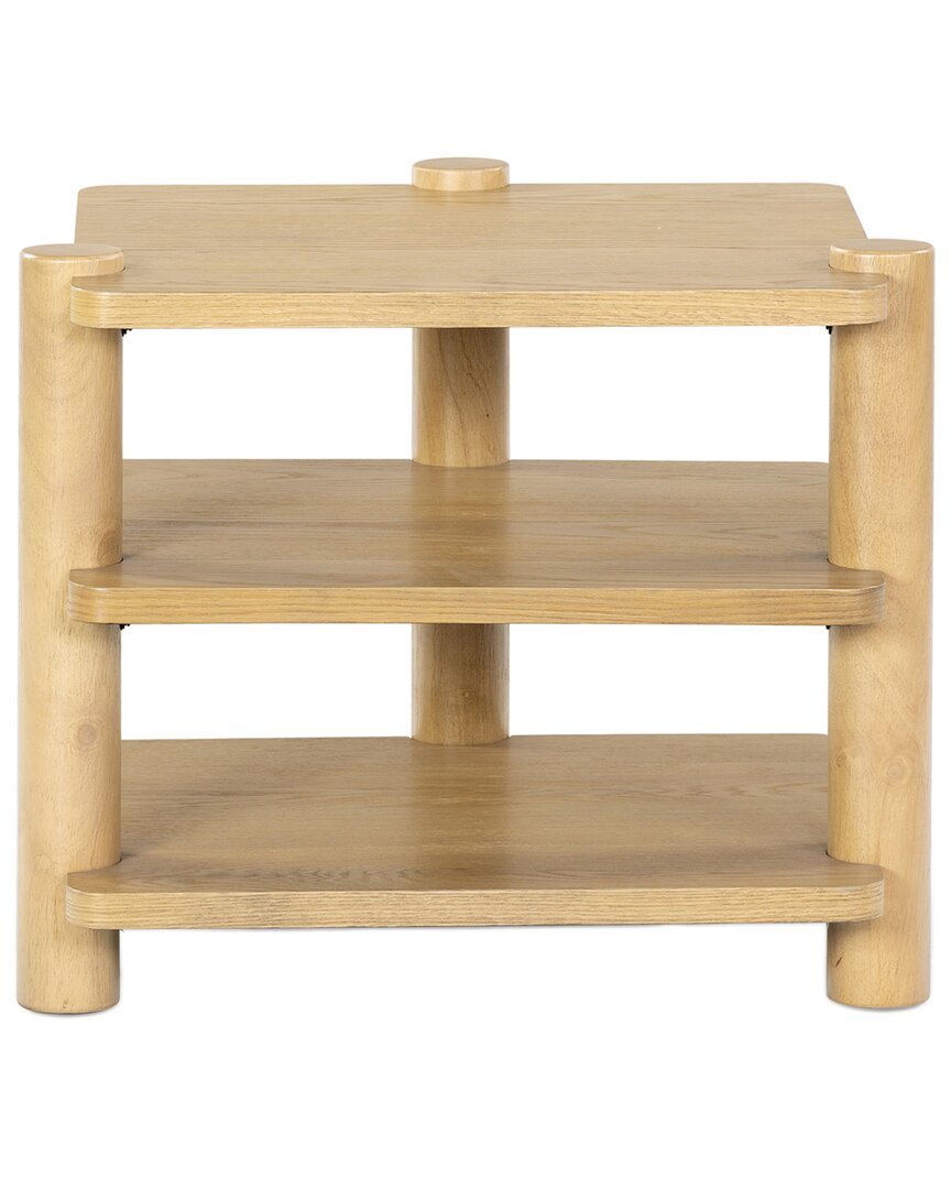 Safavieh Couture Edisyn 3-shelf Wood Accent Table In Brown