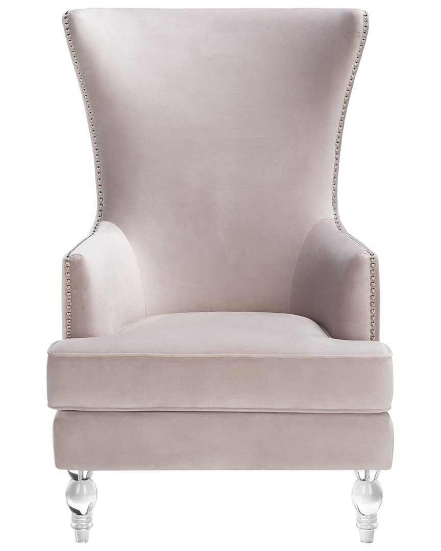 Safavieh Couture Geode Modern Wingback Chair In Brown
