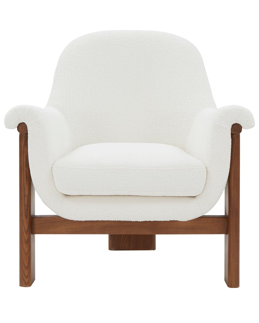 Safavieh Couture Sylvana Boucle Accent Chair In White