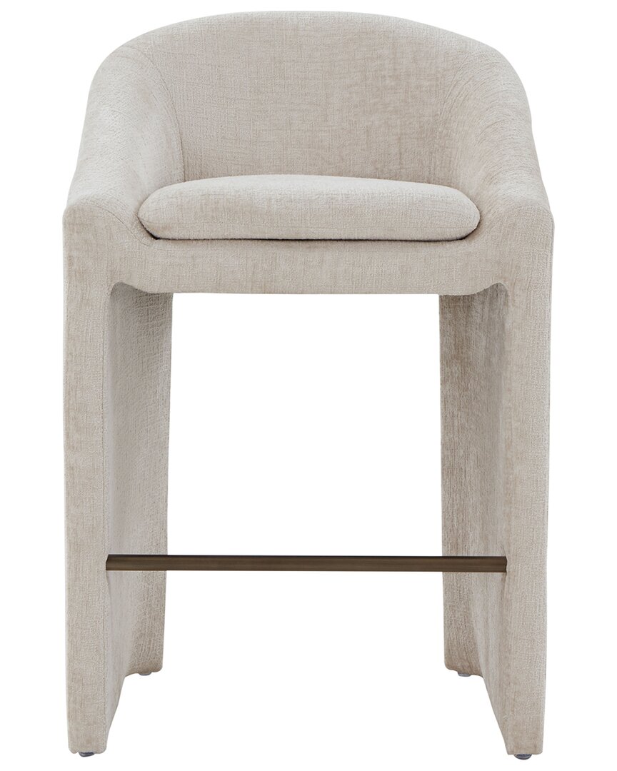 Safavieh Couture Kagan Chenille Barstool In White