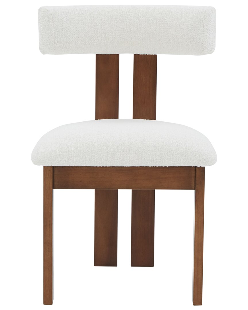 Safavieh Couture Macey Boucle Dining Chair In White