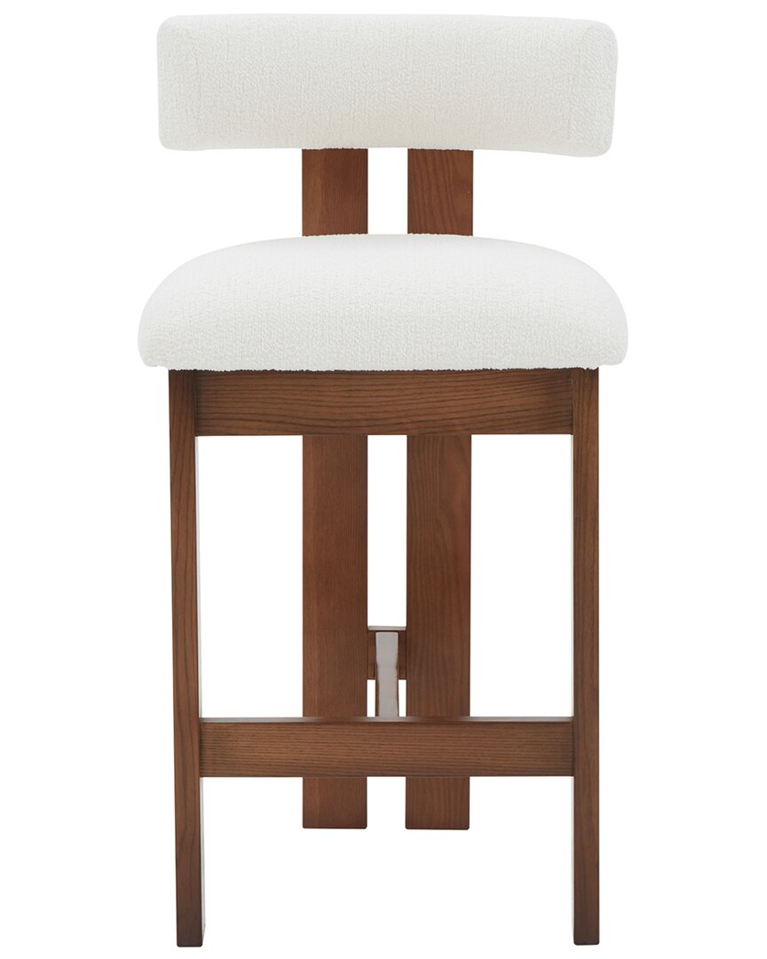 Safavieh Couture Macey Boucle Counter Stool In White