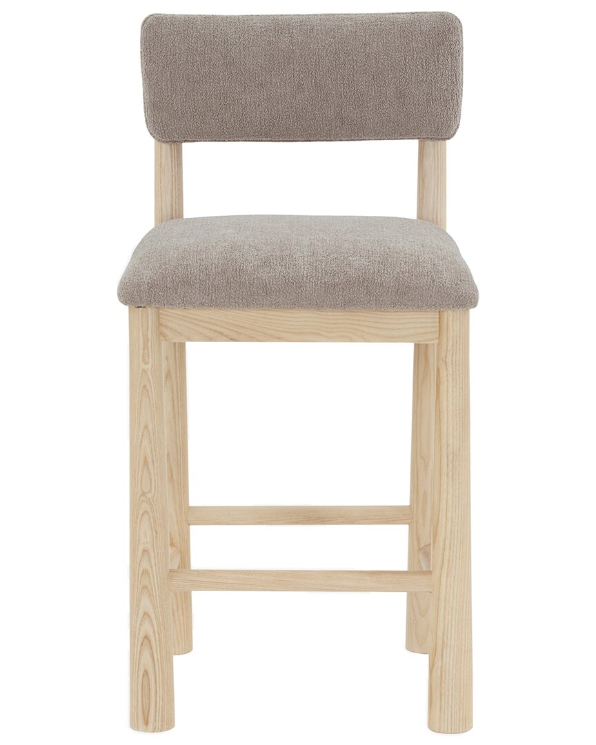 Safavieh Couture Wrenley Boucle Counter Stool In Brown
