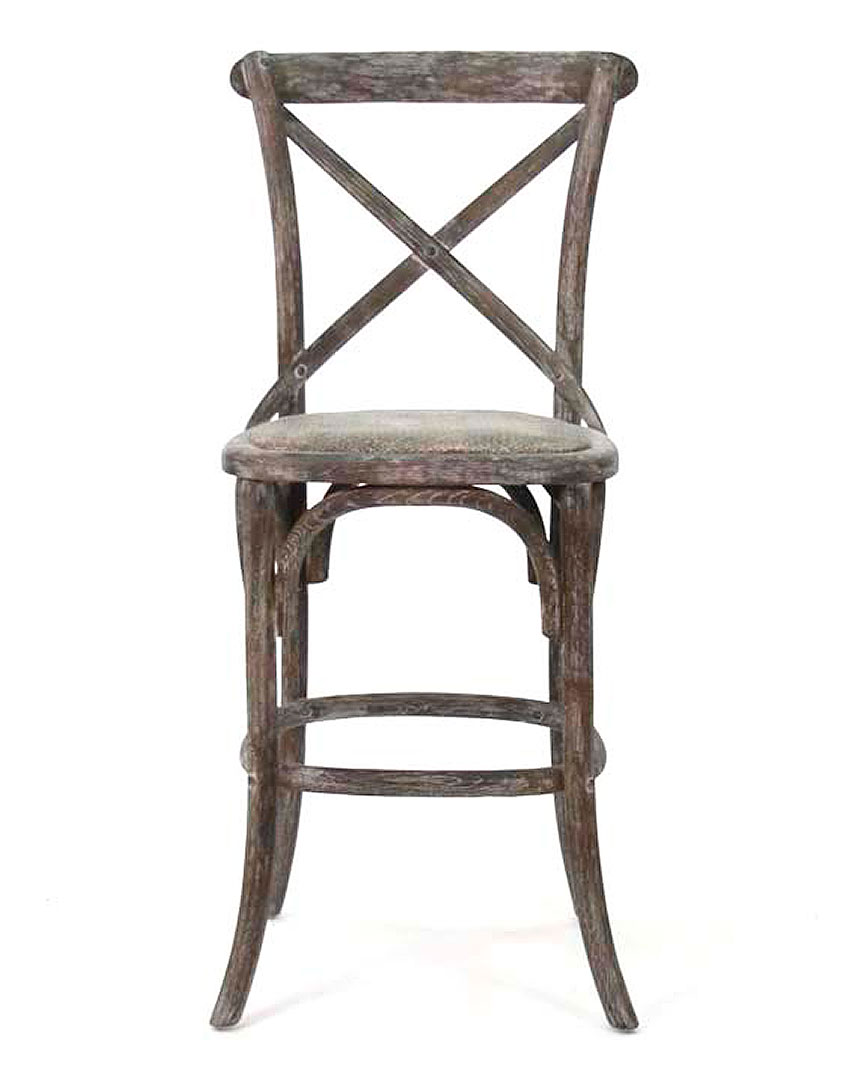 Zentique Parisienne Cafe Bar Stool In Brown