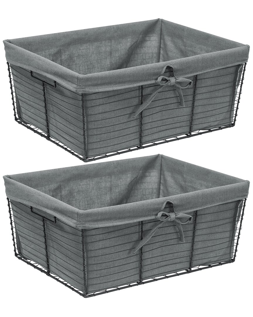 Sorbus Wire Basket With Liner Set