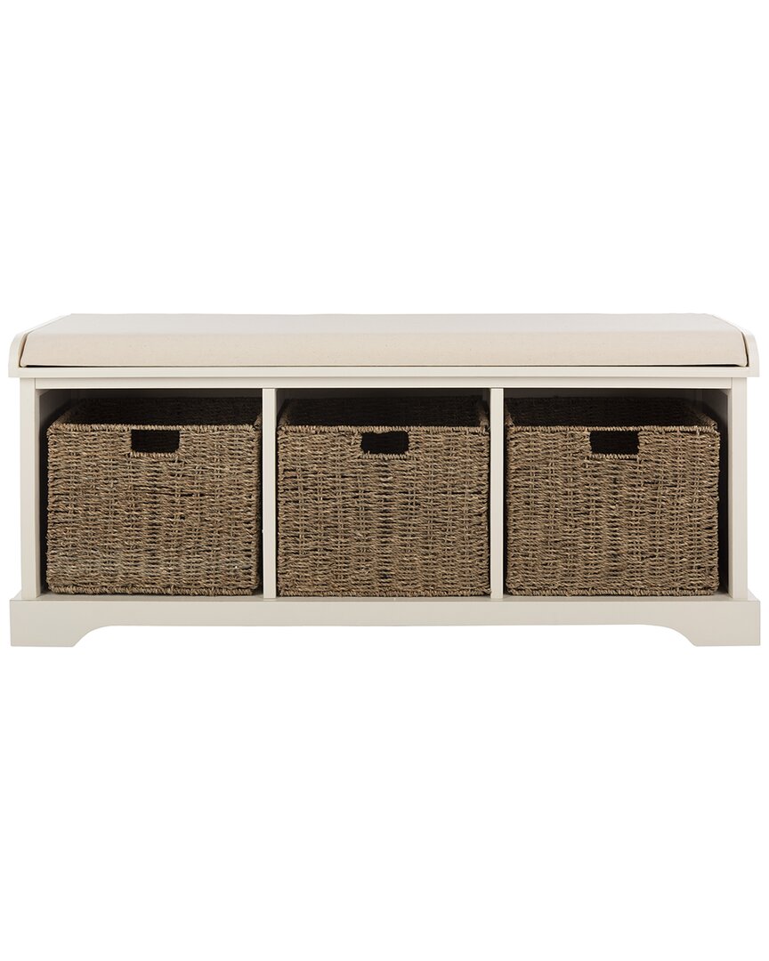 Safavieh Lonan Storage Bench In White