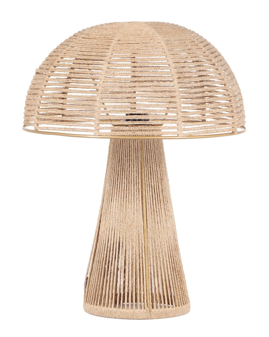 Shop Tov Furniture Oddy Jute Table Lamp In Brown