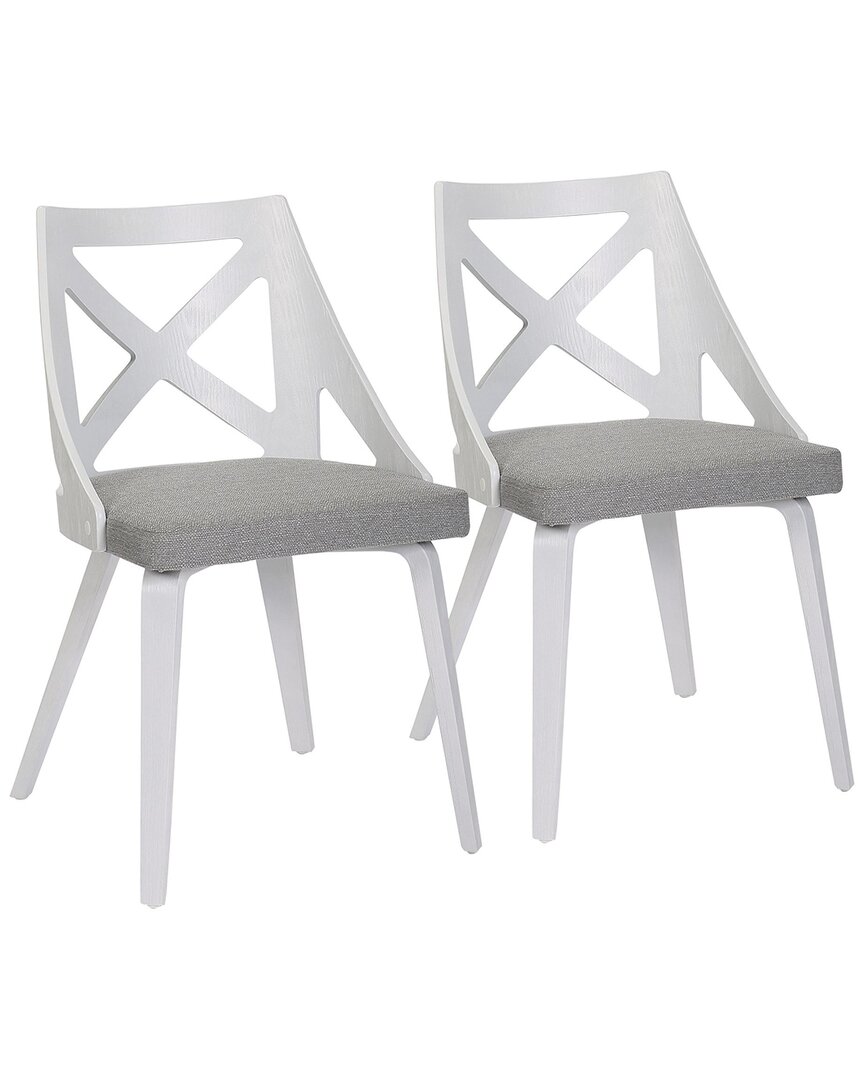 Lumisource Set Of 2 Charlotte Chairs In White