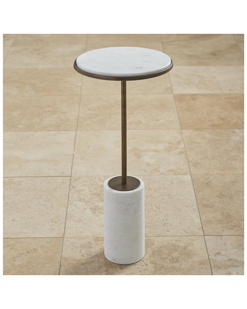 Global Views Short Cored Marble Table