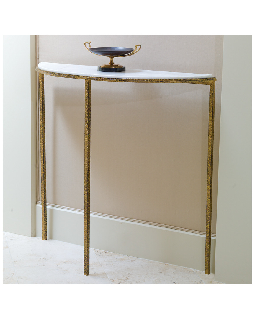 Global Views Hammered Gold Console