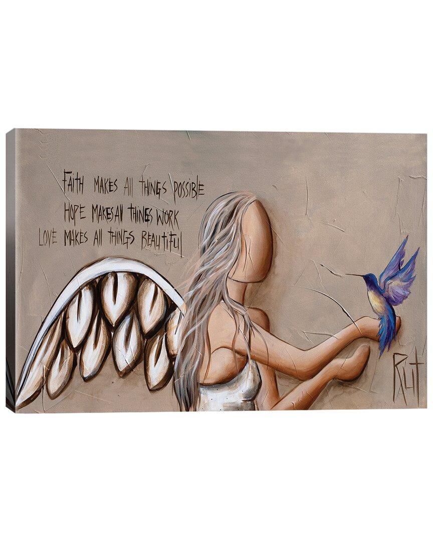 Icanvas Faith Hope Love Wall Art By Rut Art Creations