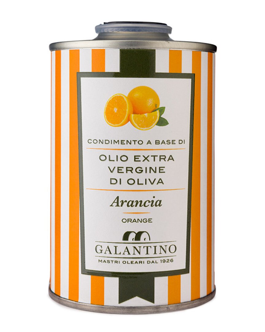 Frantoio Galantino Set Of 3 Orange Extra Virgin Olive Oil Tins