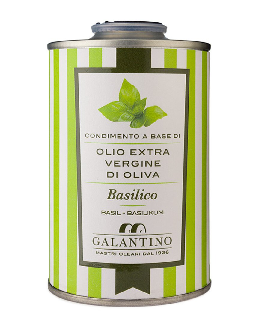 Frantoio Galantino Set Of 3 Basil Extra Virgin Olive Oil Tins