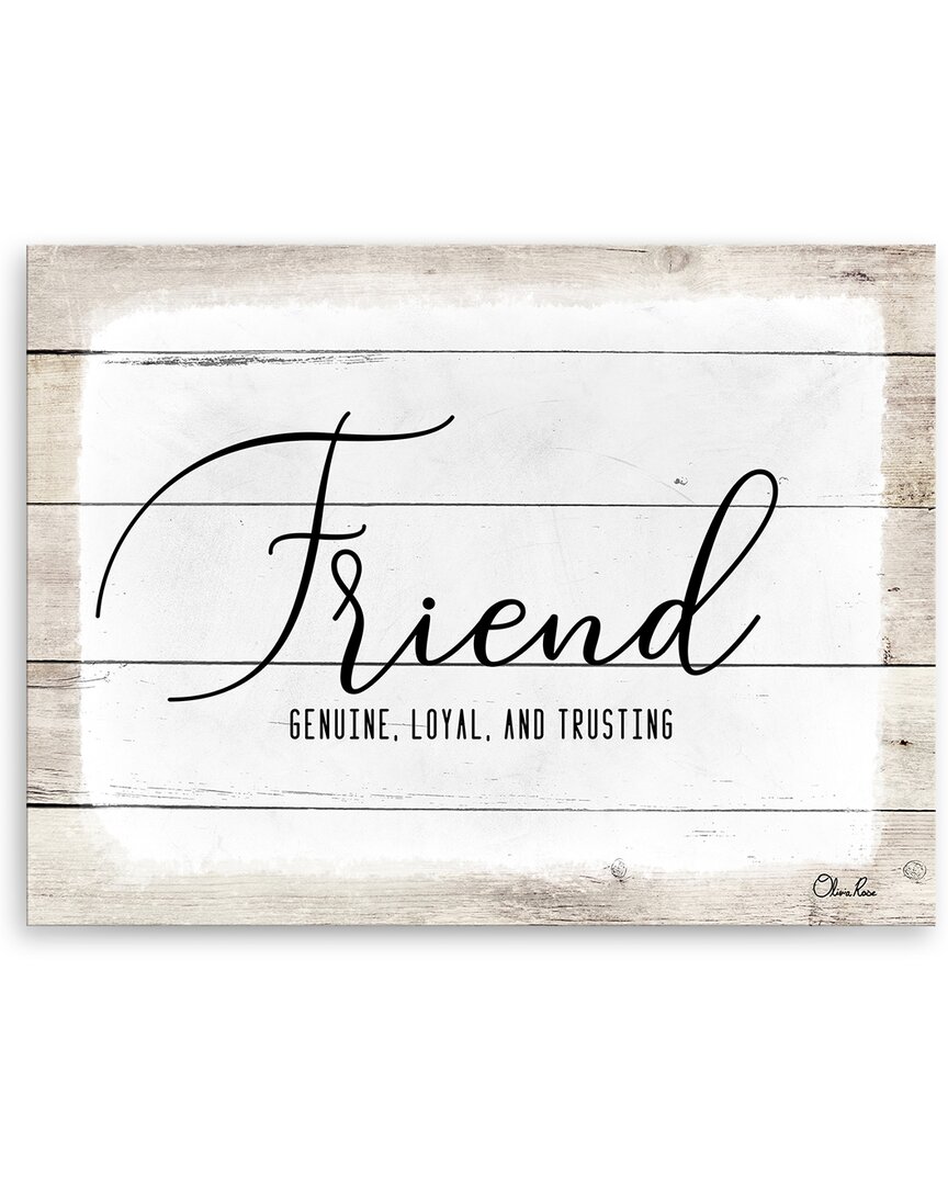 Ready2hangart Friend Wrapped Canvas Wall Art By Olivia Rose