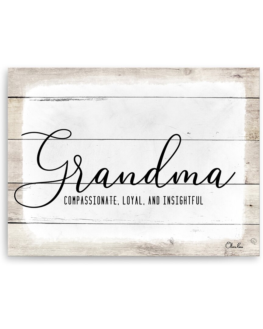 Ready2hangart Grandma Wrapped Canvas Wall Art By Olivia Rose