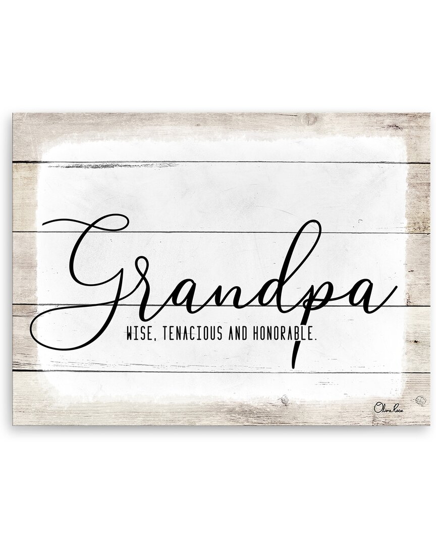 Ready2hangart Grandpa Wrapped Canvas Wall Art By Olivia Rose