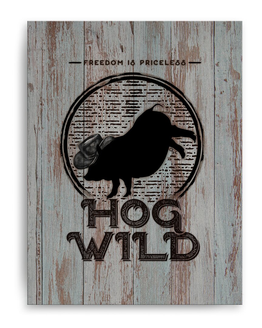 Ready2hangart Hog Wild Wrapped Canvas Wall Art By Olivia Rose