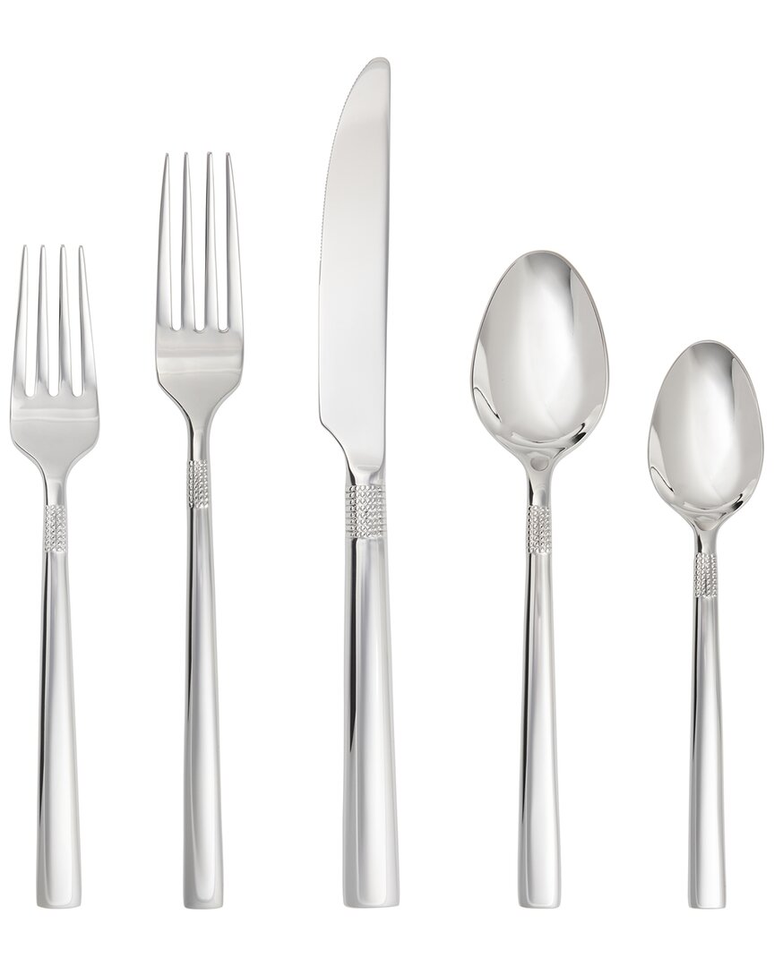 Fortessa Sonia 18/10 Stainless Steel 20pc Flatware Set (service For 4) In Silver