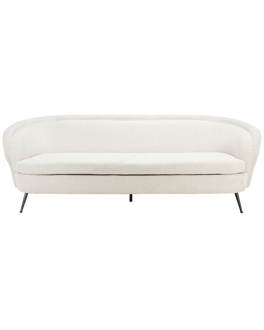 Shop Safavieh Couture Maryssa Curved Back Sofa In Ivory