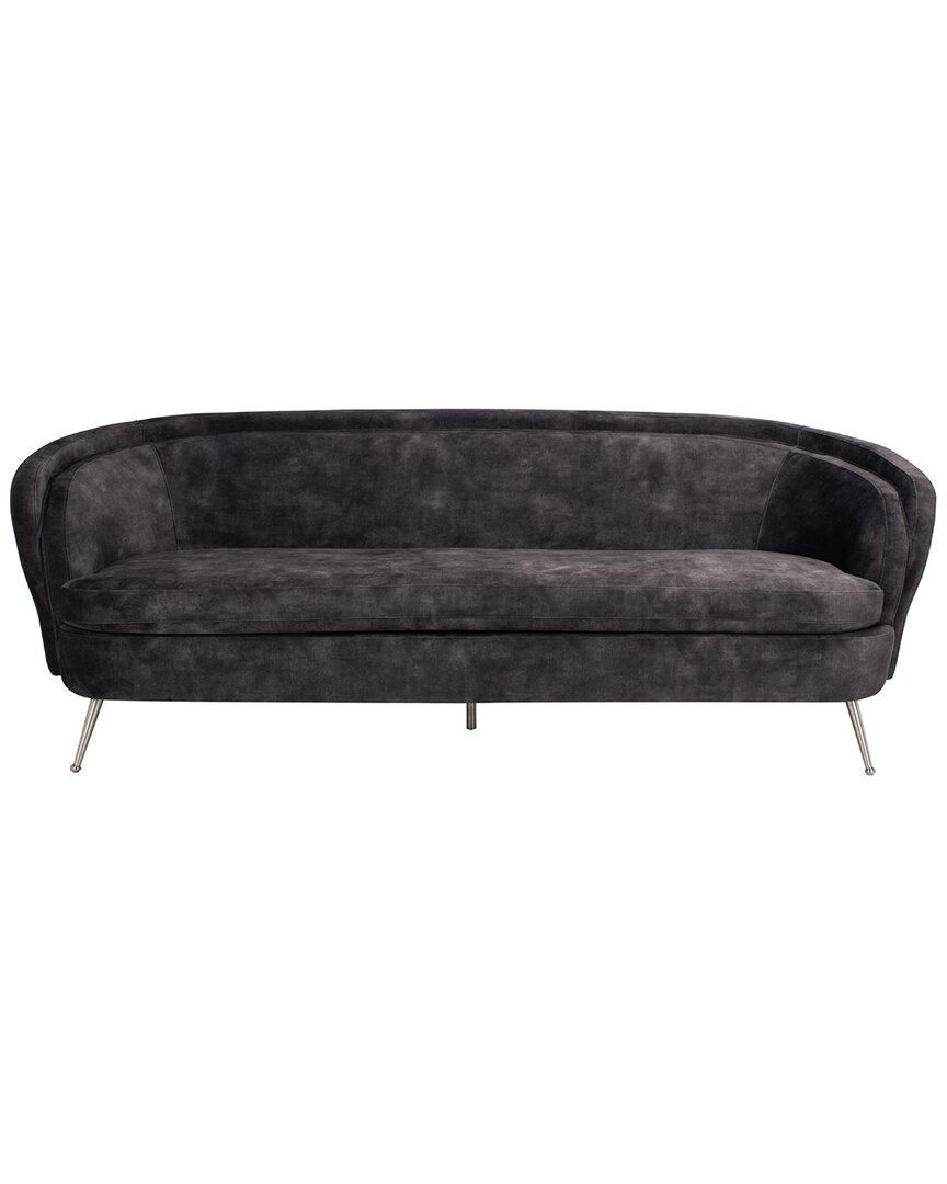 Safavieh Couture Maryssa Curved Back Sofa In Charcoal