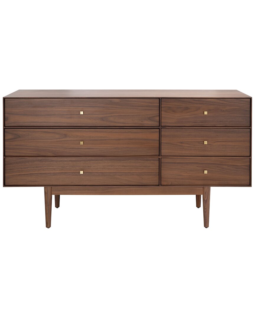 Safavieh Couture Ever 6-drawer Dresser In Brown