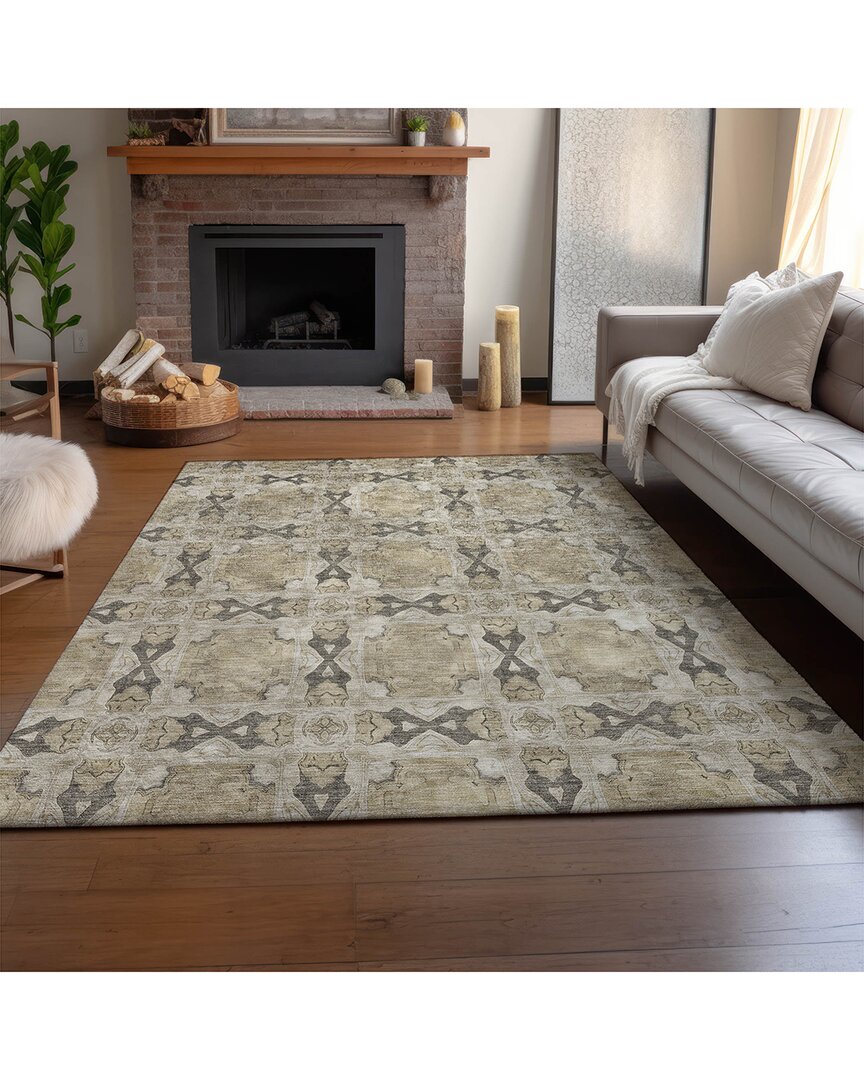 Addison Rugs Premium Washable Area Rug In Green