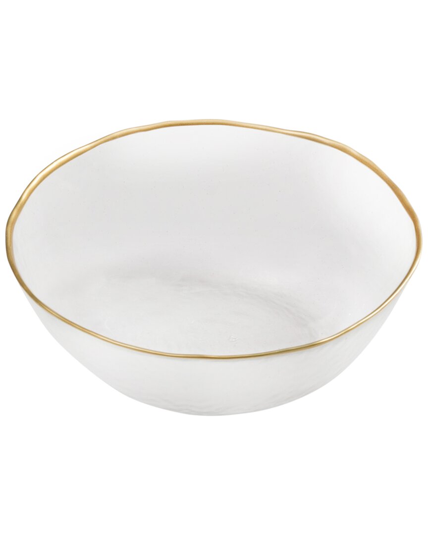 Alice Pazkus Clear Dessert Bowl In Gold