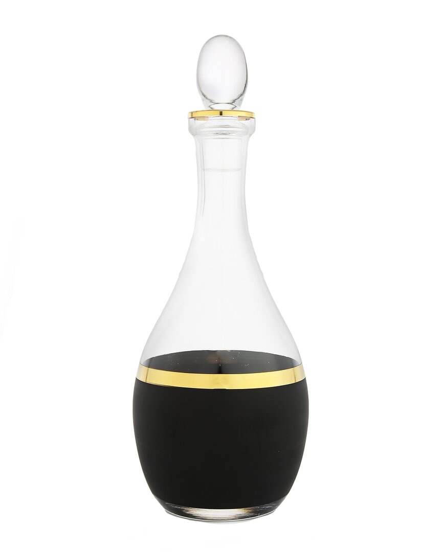 Shop Alice Pazkus Glass Decanter In Black