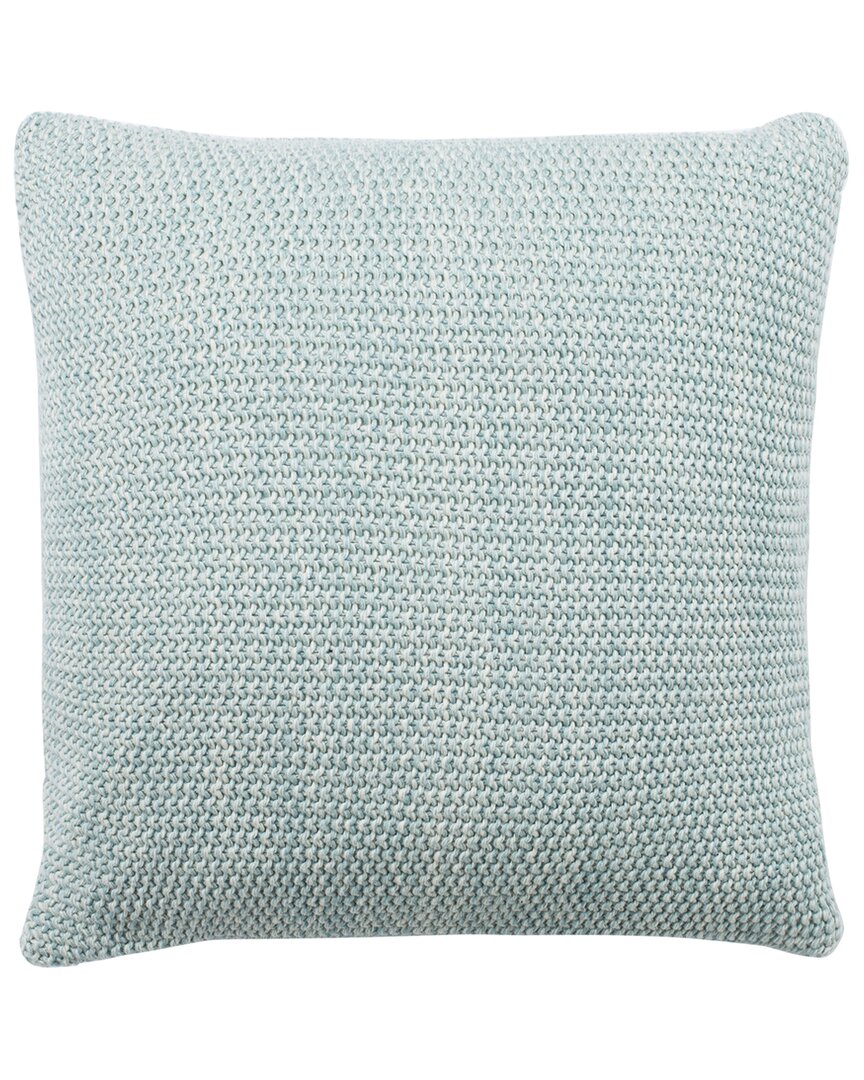 Shop Safavieh Liliana Knit Pillow In Blue