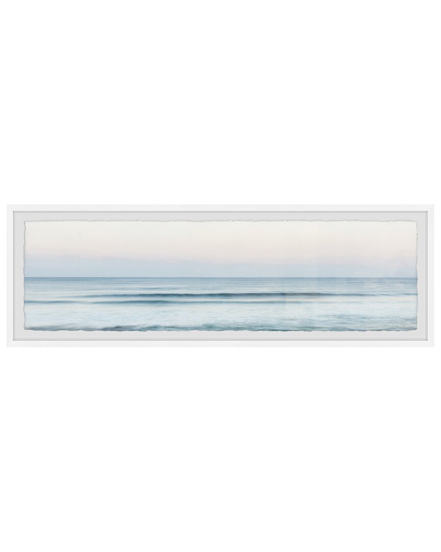 Marmont Hill Breaking White Waves Framed Print In Multicolor