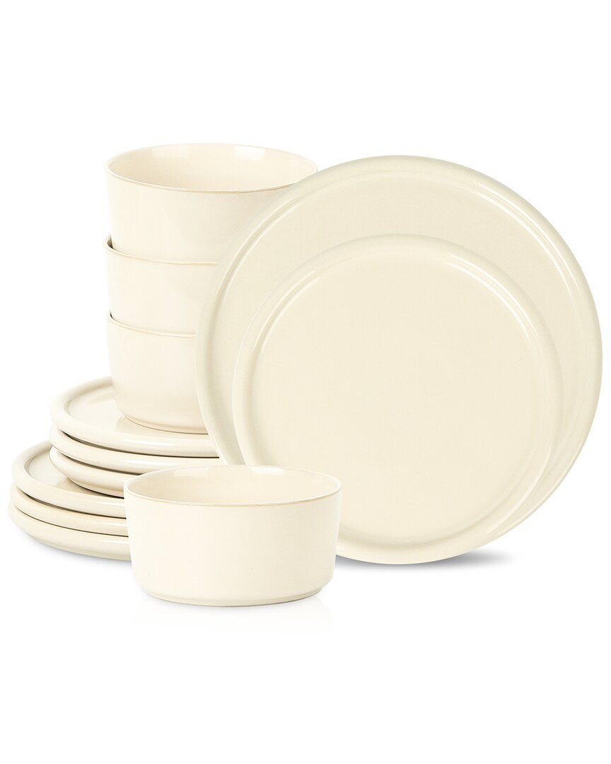 Stone Lain Eden 12pc Dinnerware Set Beige