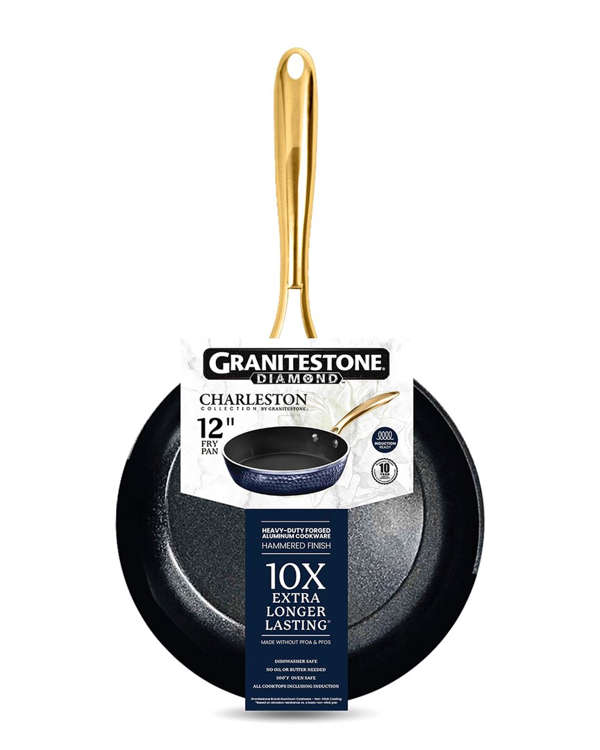 Shop Granitestone Charleston Collection Hammered 12in Aluminum Nonstick Fry Pan