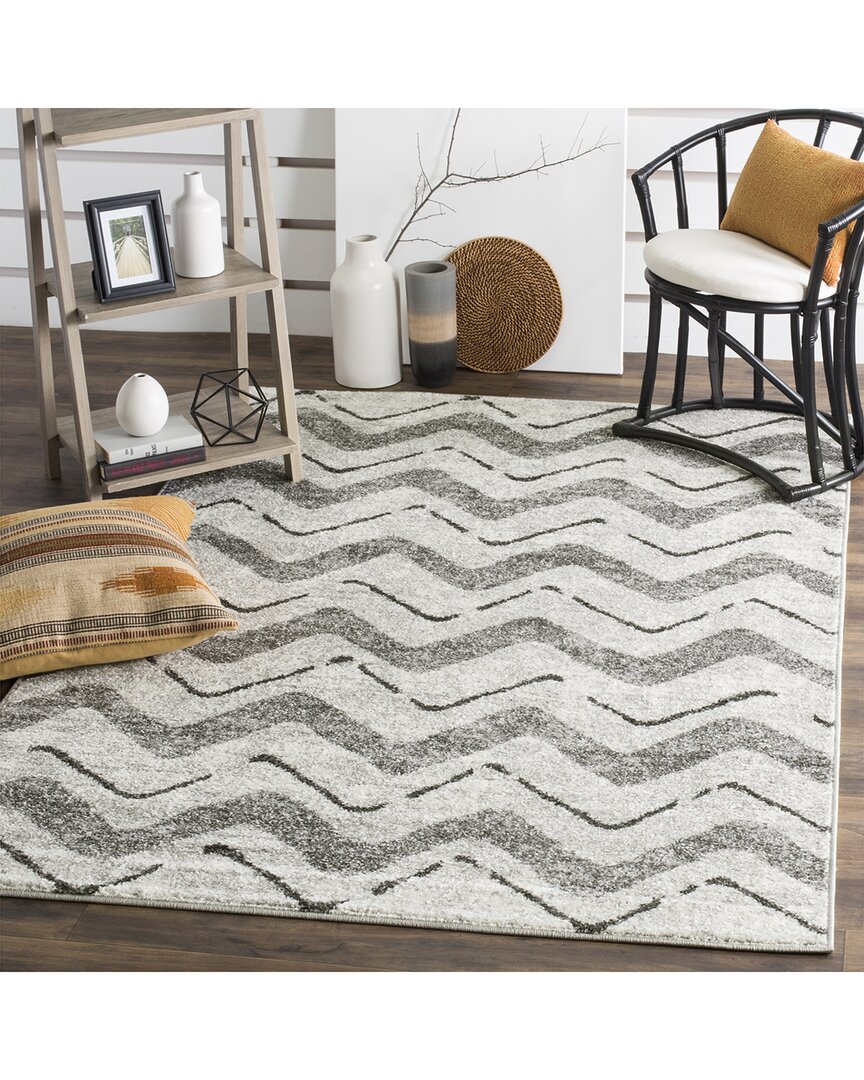 Safavieh Adirondack Twilune Power Loomed Rug Silver / Charc In Gray